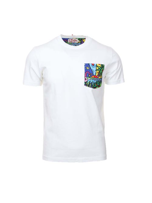 Britto Loves half-sleeve T-shirt with pocket Saint Barth MC2 | T-Shirt | BLA000106475D31